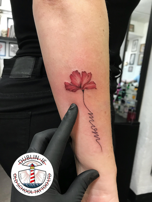mom flower tattoo